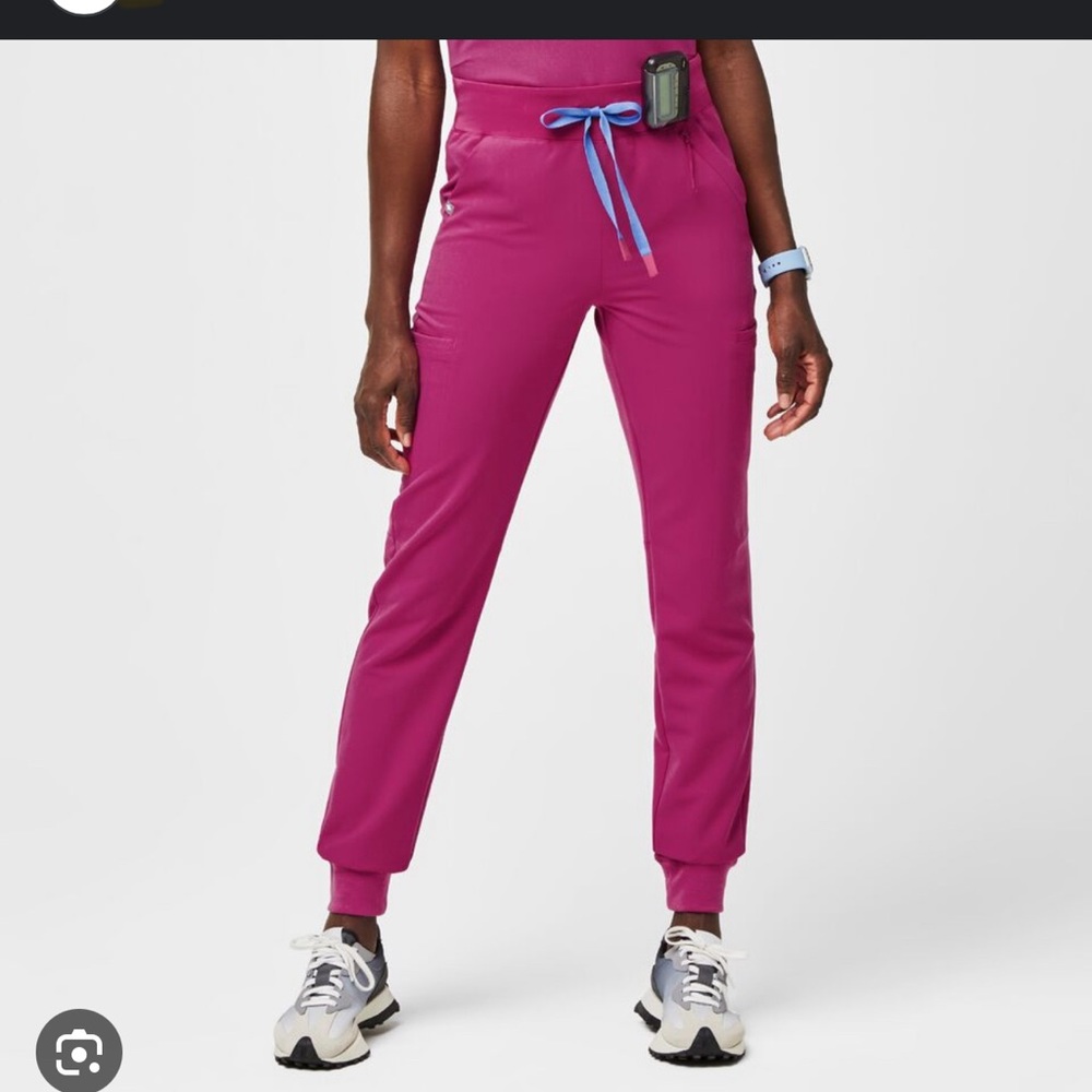 Figs raspberry sorbet high waisted Clara joggers